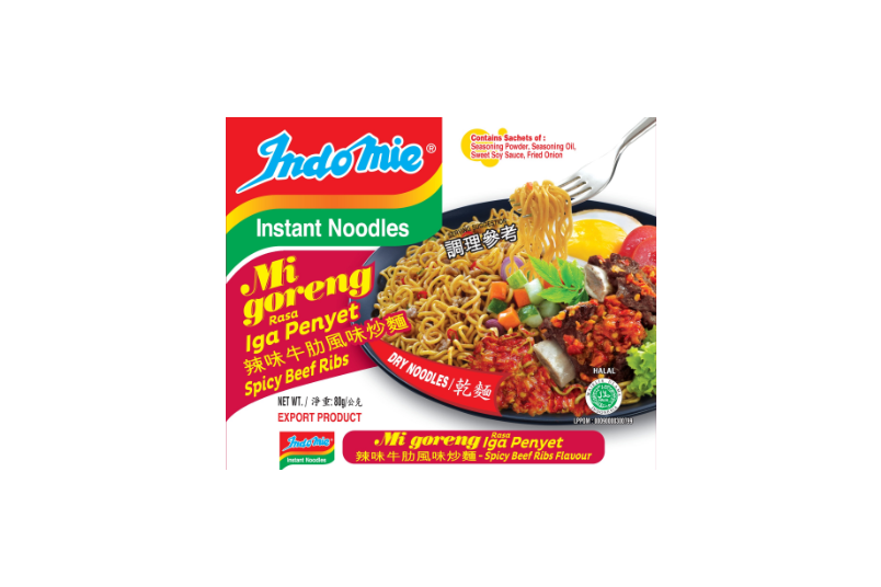 Indomie 辣味牛排炒麵 (80g*40入/箱)