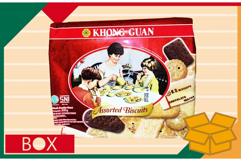 康元綜合餅乾(紅色) KHONG  GUAN  ASSORTED  BISCUITS(RED)  (300g±10%*20入/箱)