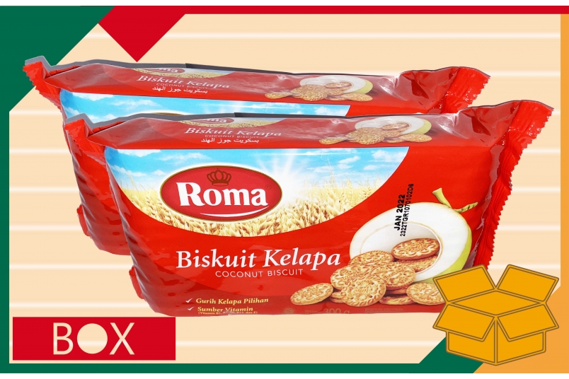 椰子餅乾 ROMA COCONUT BISCUITS (300g±10%*28入/箱)