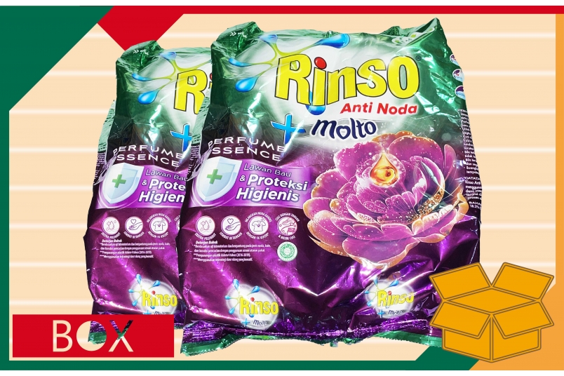 洗衣粉(紫色) RINSO ANTI-NODA +MOLTO PERFUME ESSENCE (770g±10%*12入/箱)