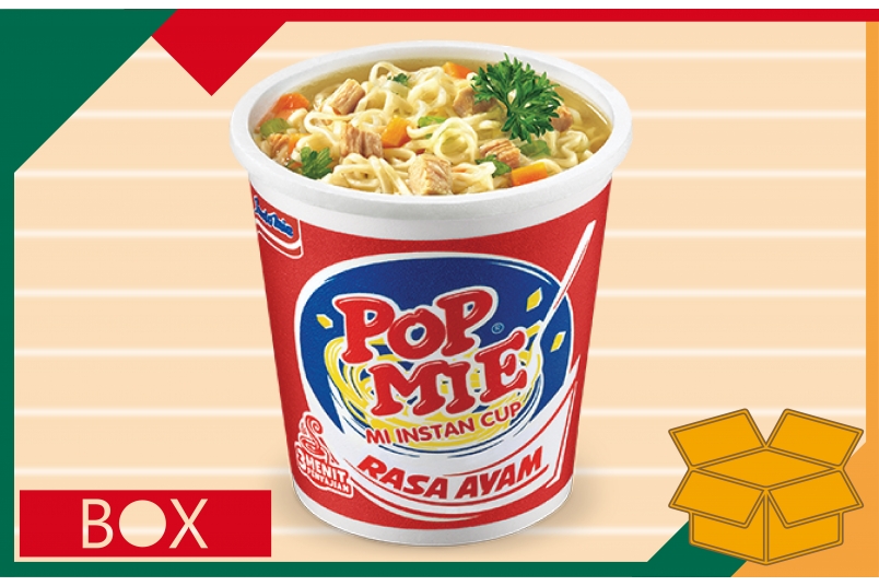 雞肉湯杯麵 POPMIE RASA AYAM (75g±10%*24入/箱)