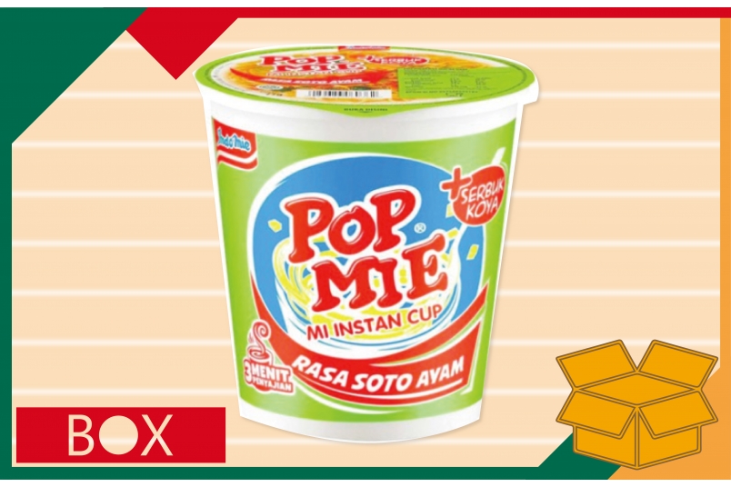 索拖雞肉杯麵 POPMIE RASA SOTO AYAM (77g±10%*24入/箱)