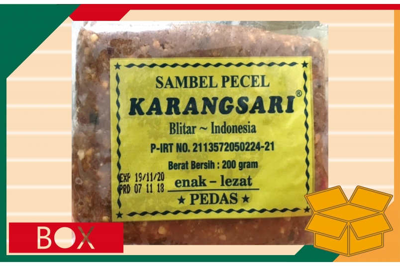 重辣花生醬 KARANG SARI SAMBEL PECEL (200g±10%)*25入/包