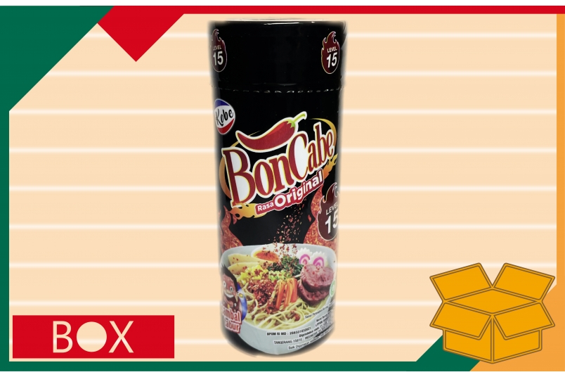 黑瓶辣椒粉(大辣) KOBE BON CABE RASA ORIGINAL LV15 (45g±10%*24入/箱)