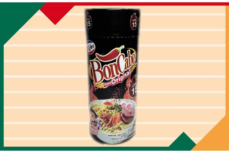 黑瓶辣椒粉(大辣) KOBE BON CABE RASA ORIGINAL LV15 (45g±10%*24入/箱)